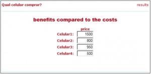 benefits compared to the costs