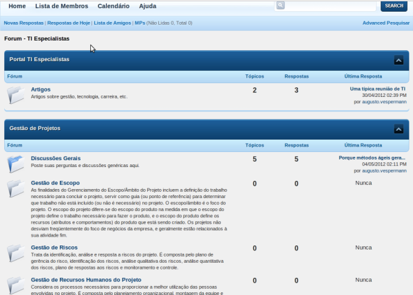 Forum - TI Especialistas