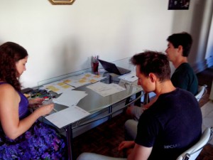 Equipe no Brainstorming
