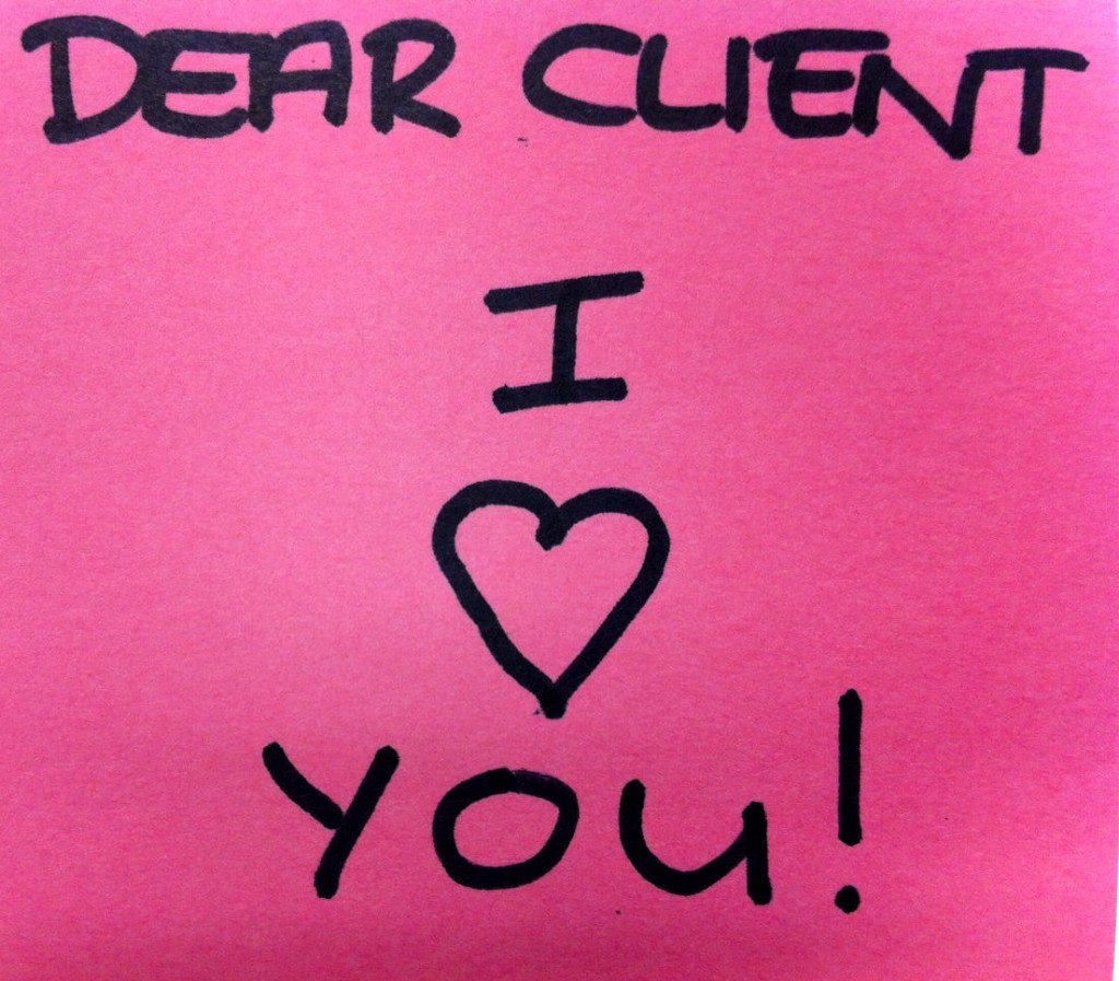 Cliente, eu te amo!