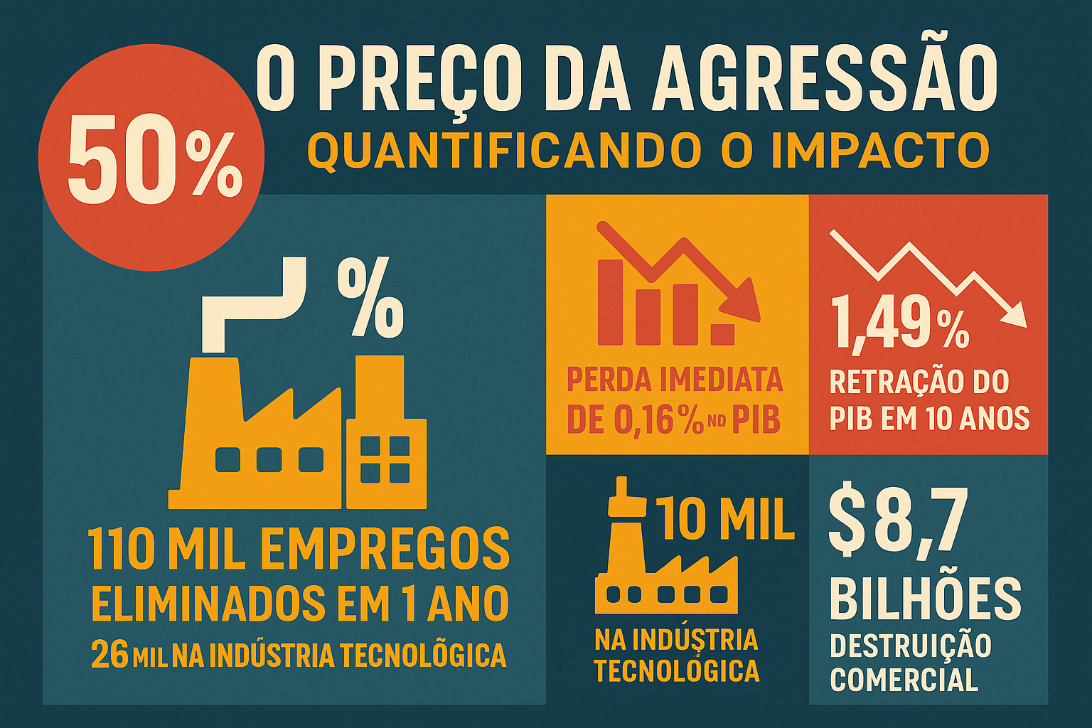 Impacto da tarifa dos EUA sobre o setor tecnológico brasileiro