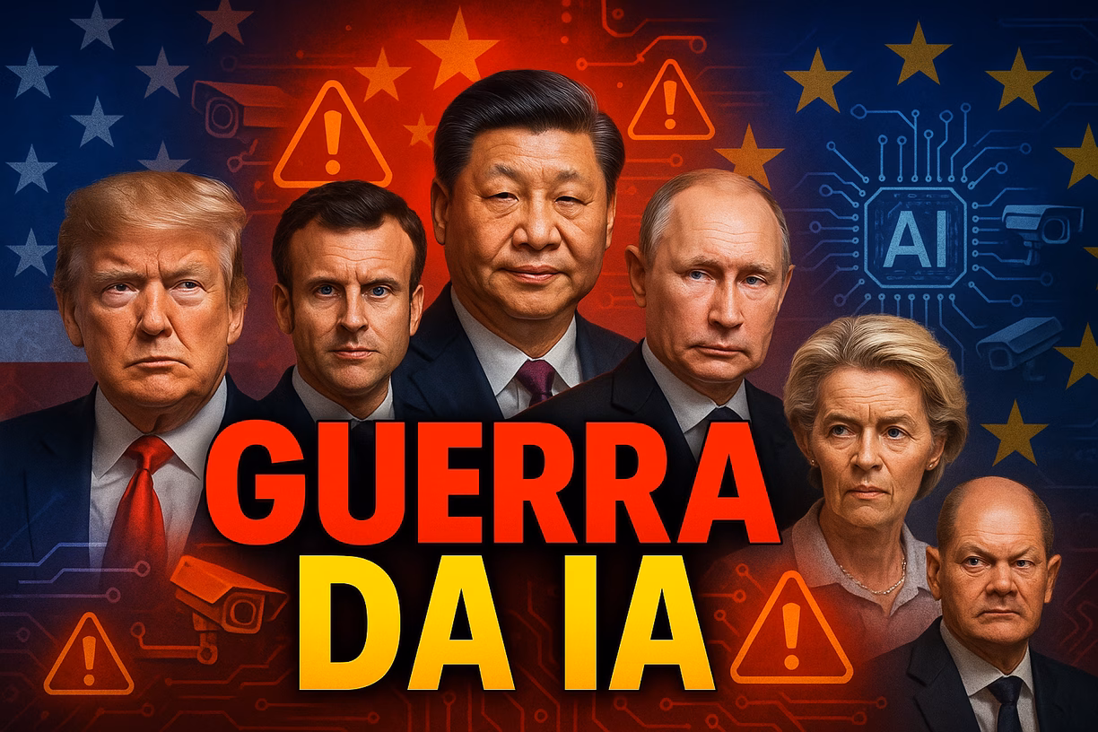 A Guerra Fria da IA: UE vs EUA vs China – Quem Definirá as Regras do Futuro?